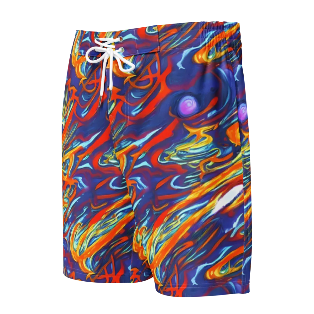 Galactic Ember on Men's Board Shorts — Front