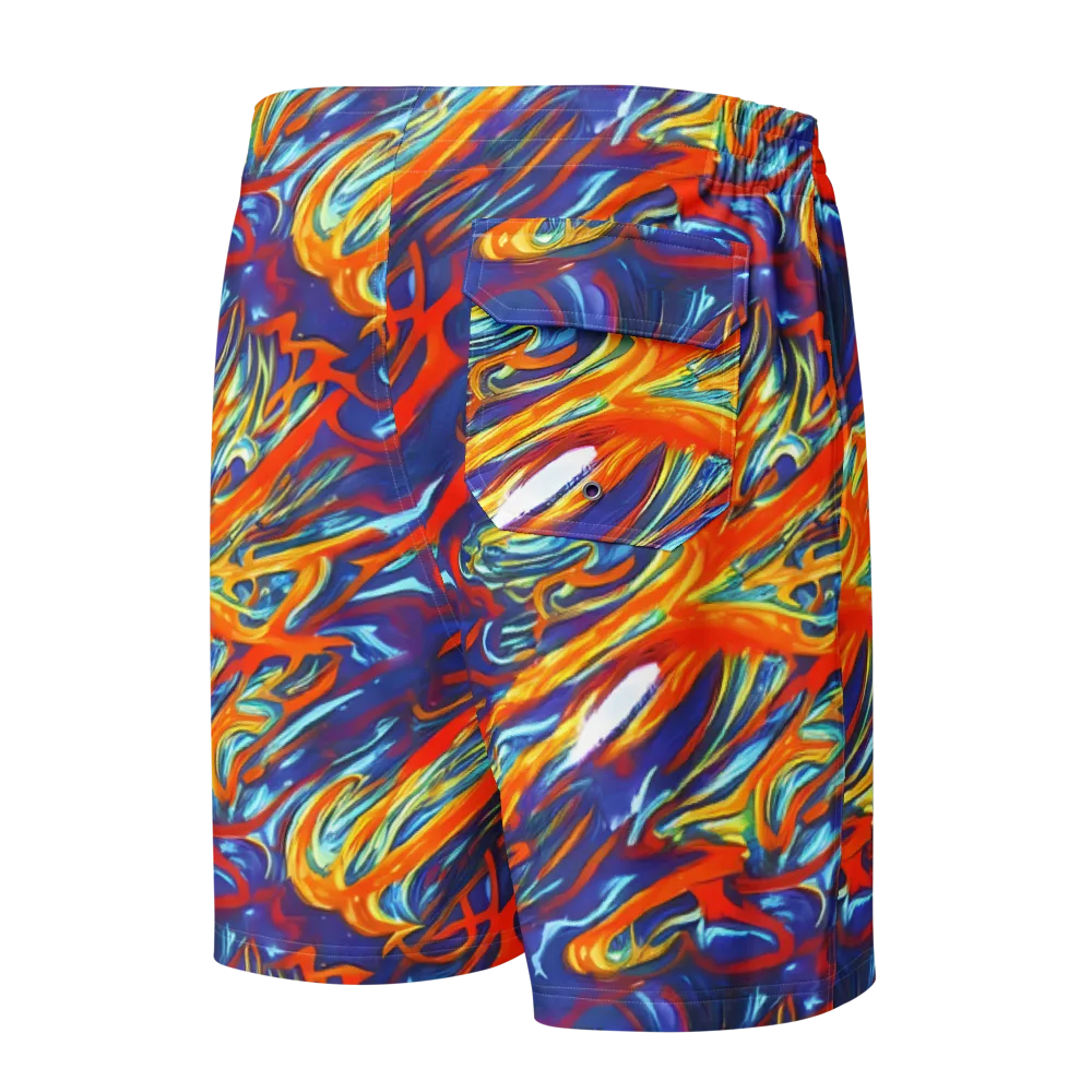 Galactic Ember on Men's Board Shorts — Back