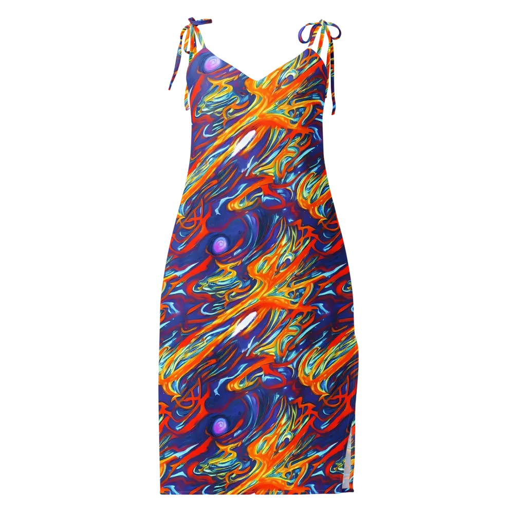 Galactic Ember on Slip Dress — Front