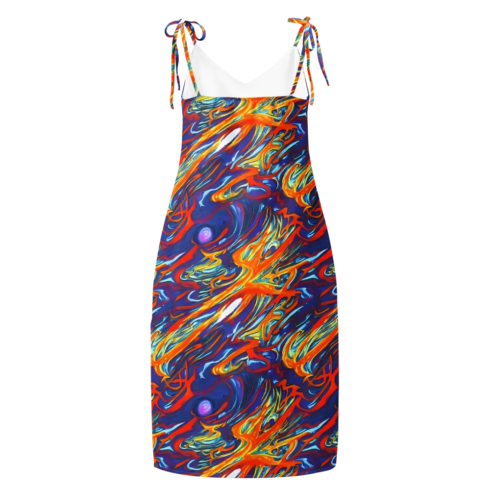 Galactic Ember on Slip Dress — Back