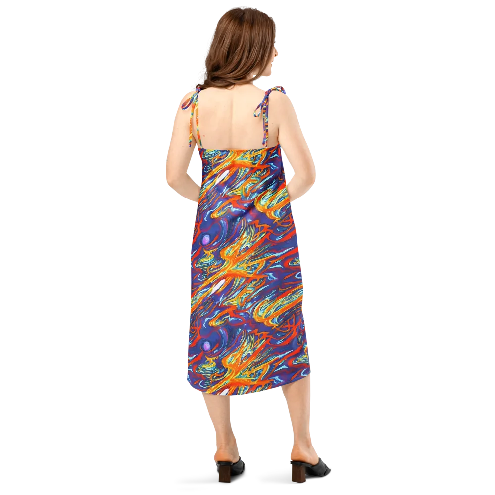 Galactic Ember on Slip Dress — Back