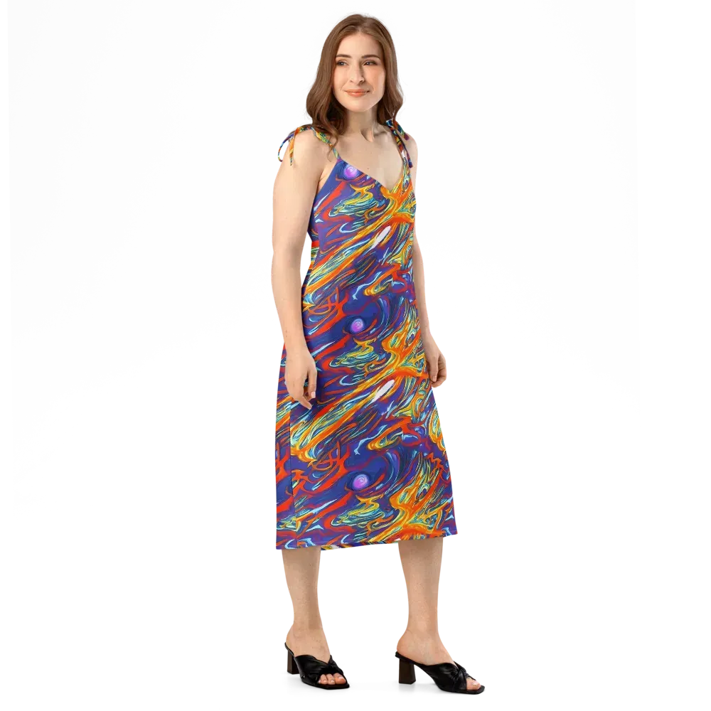 Galactic Ember on Slip Dress — Right Front