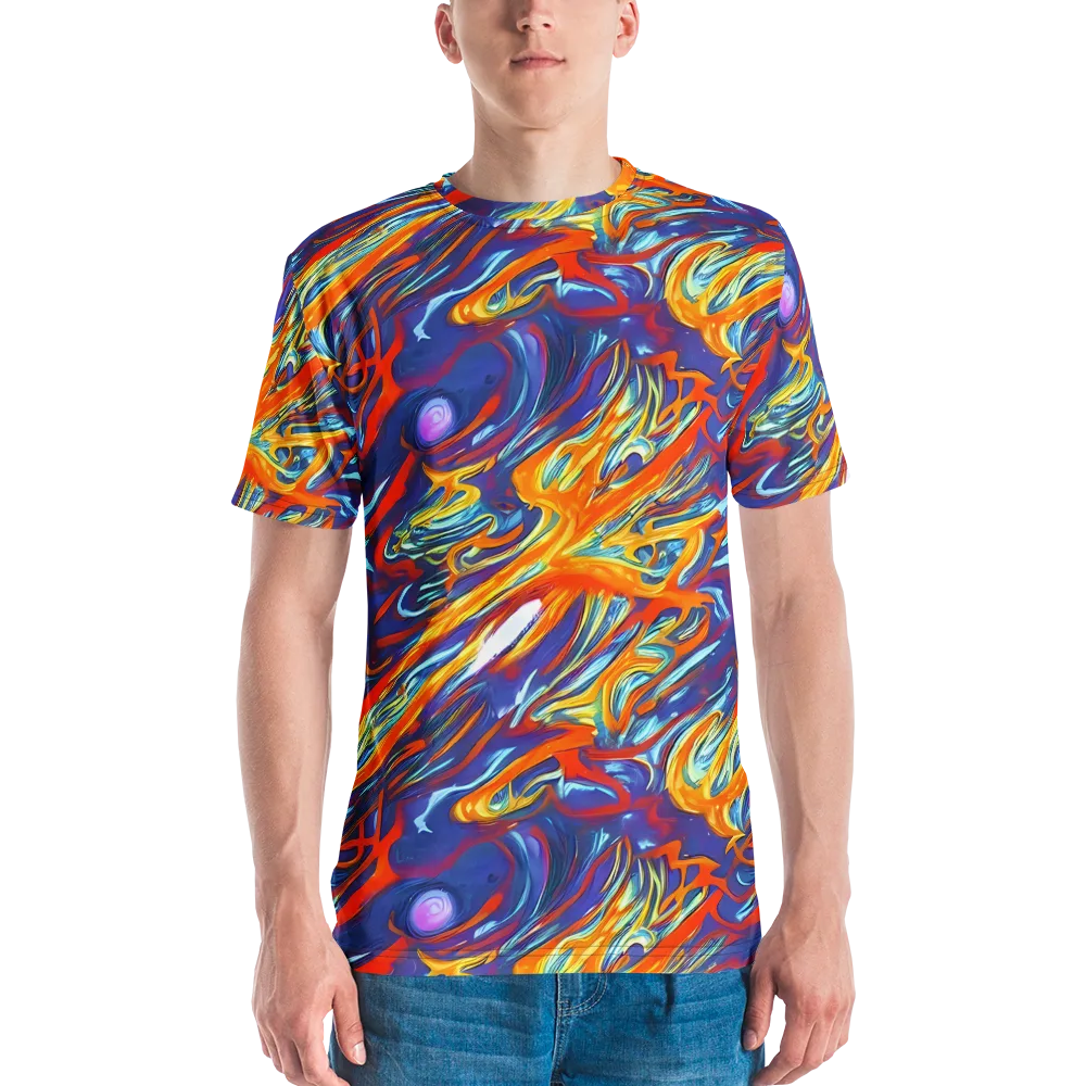 Galactic Ember on Men's Crew Neck T-Shirt — Front