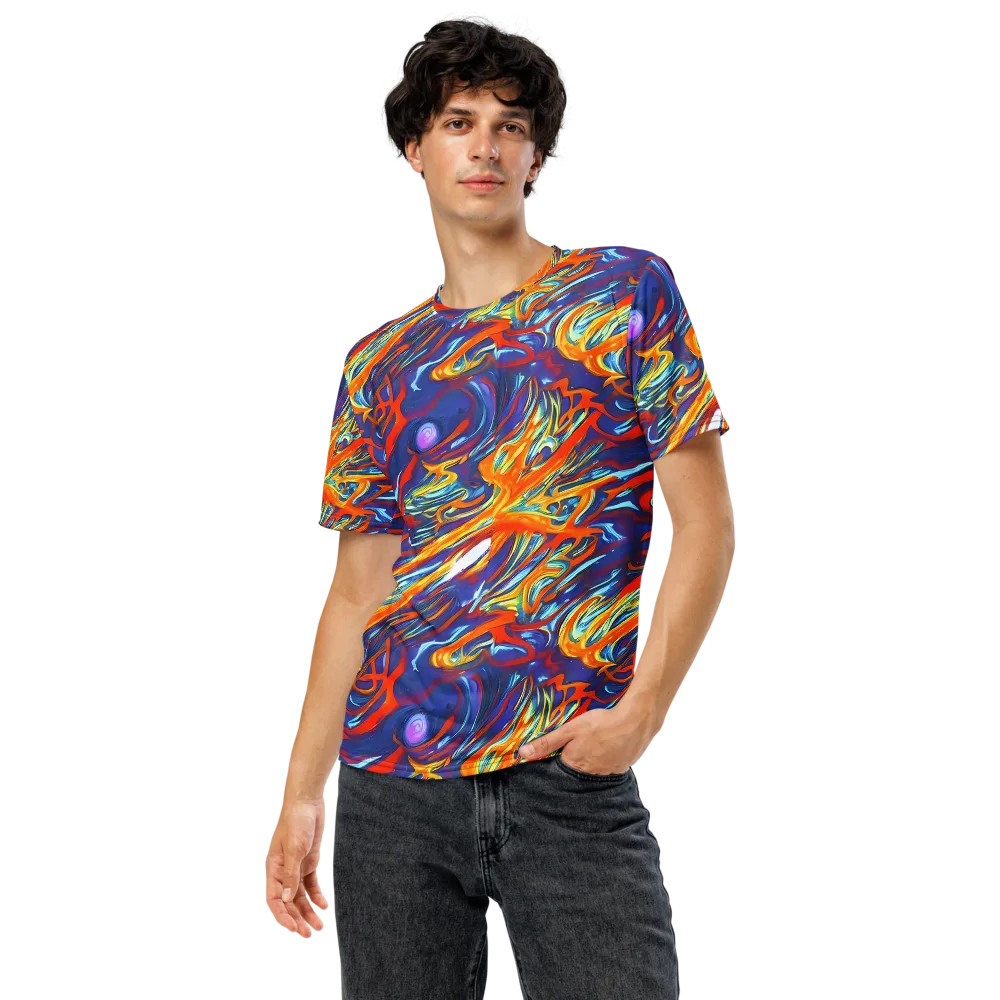 Galactic Ember on Men's Crew Neck T-Shirt — Front
