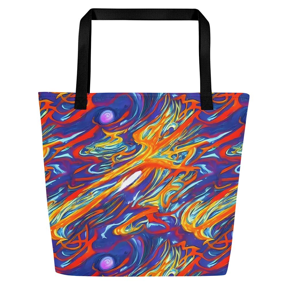 Galactic Ember on Large Tote Bag W/ Pocket — Front