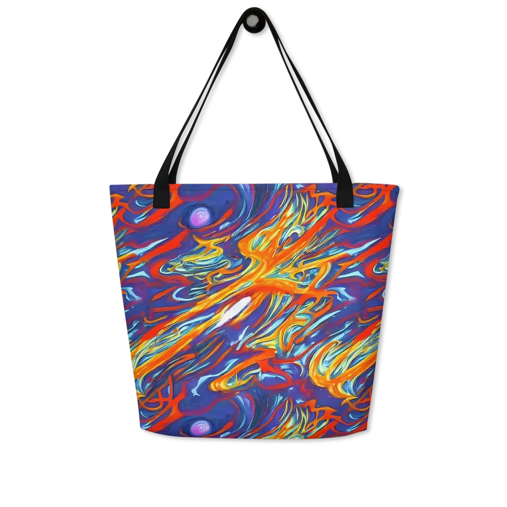 Galactic Ember on Large Tote Bag W/ Pocket — Front