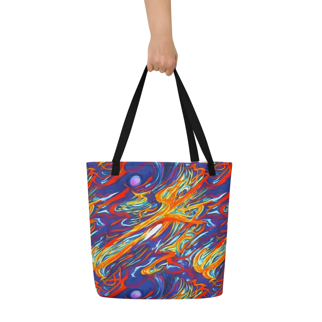 Galactic Ember on Large Tote Bag W/ Pocket — Front