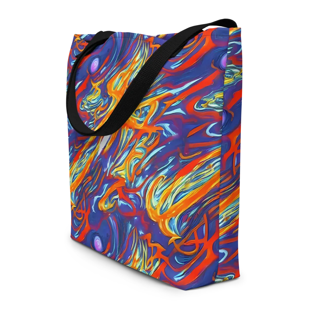 Galactic Ember on Large Tote Bag W/ Pocket — Front