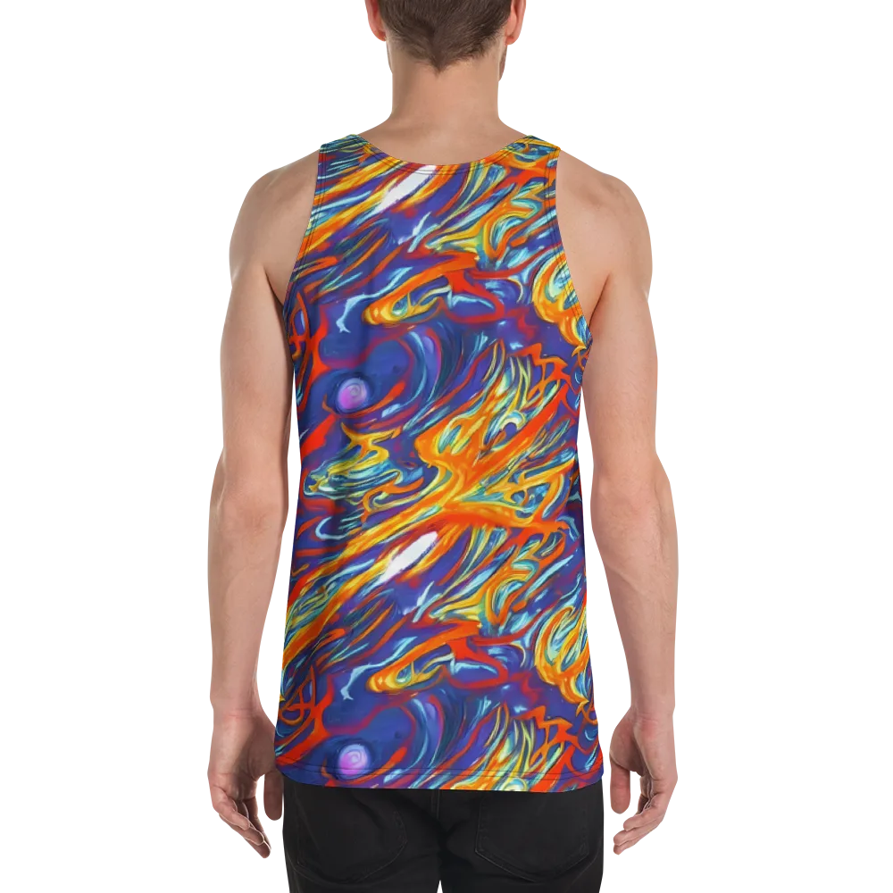 Galactic Ember on Men's Tank Top — Back