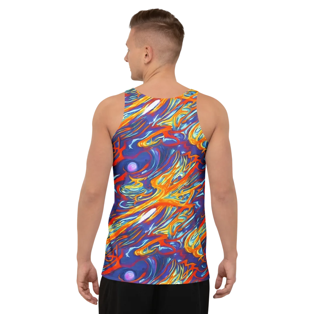 Galactic Ember on Men's Tank Top — Back