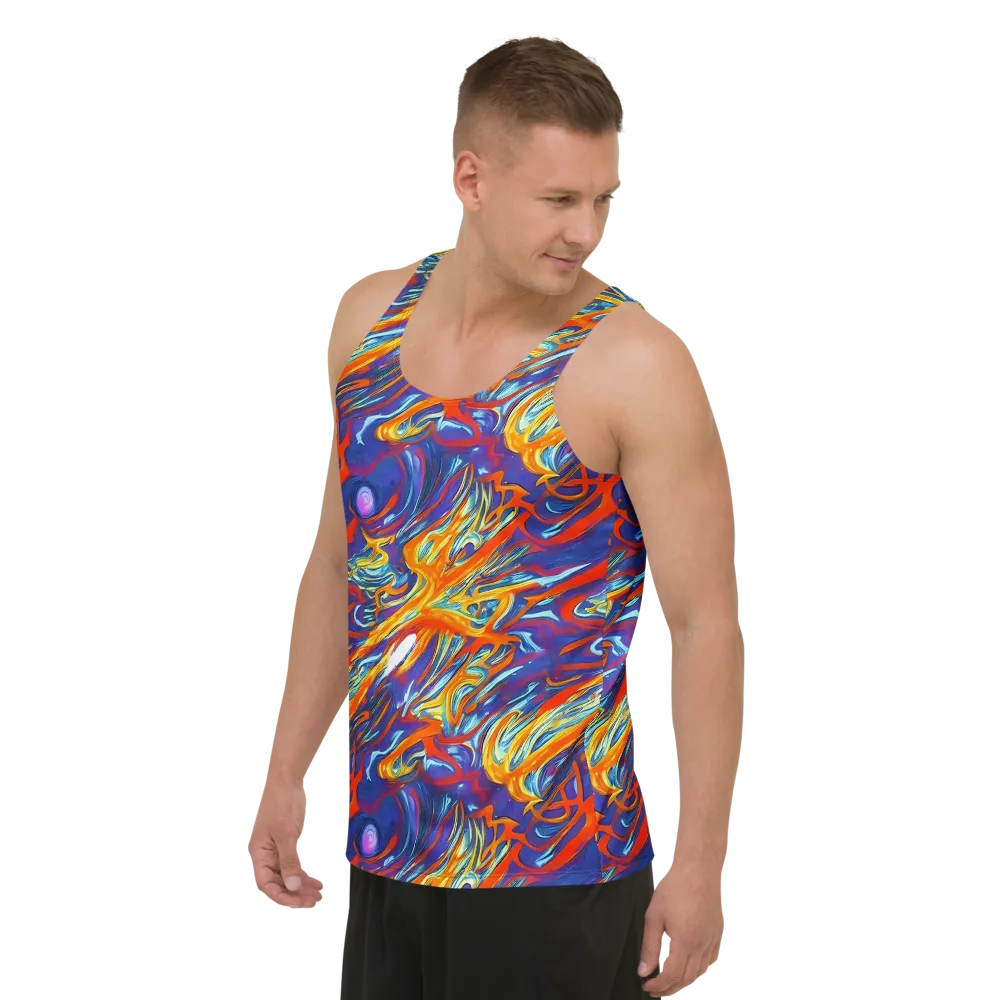 Galactic Ember on Men's Tank Top — Left Front