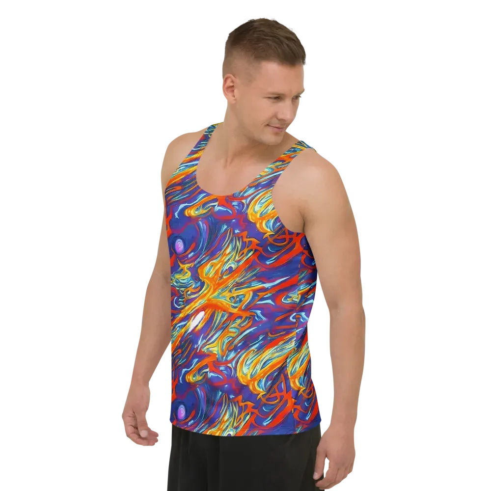Galactic Ember on Men's Tank Top — Left Front
