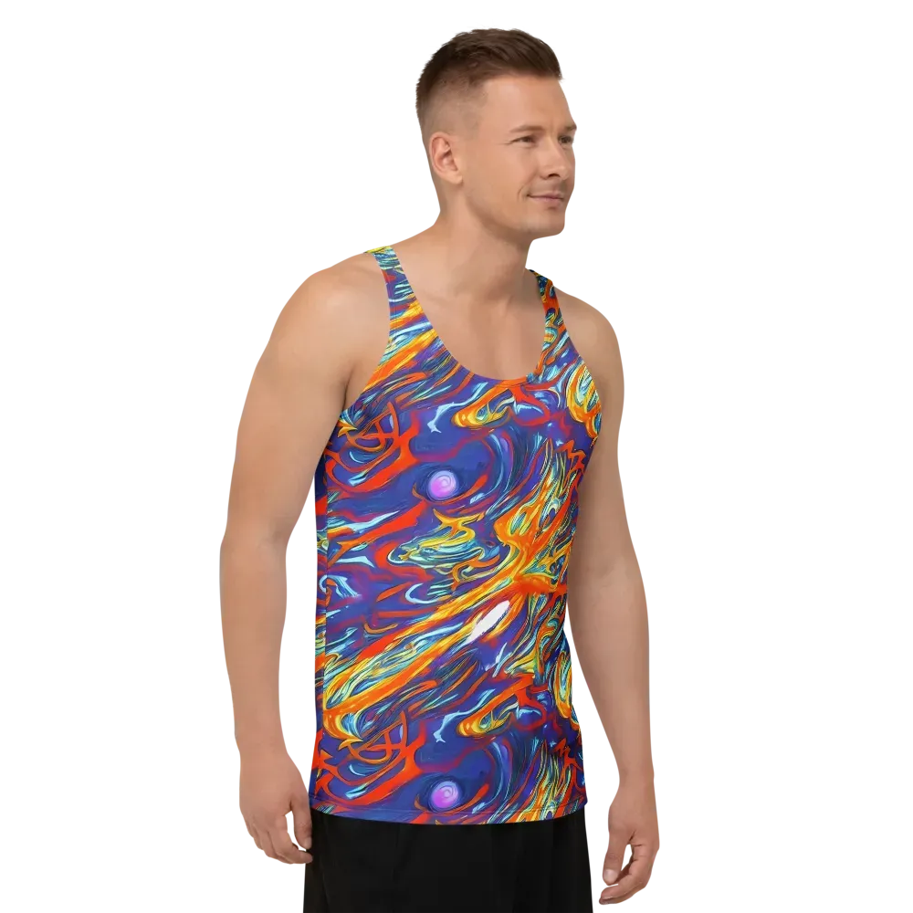 Galactic Ember on Men's Tank Top — Right Front