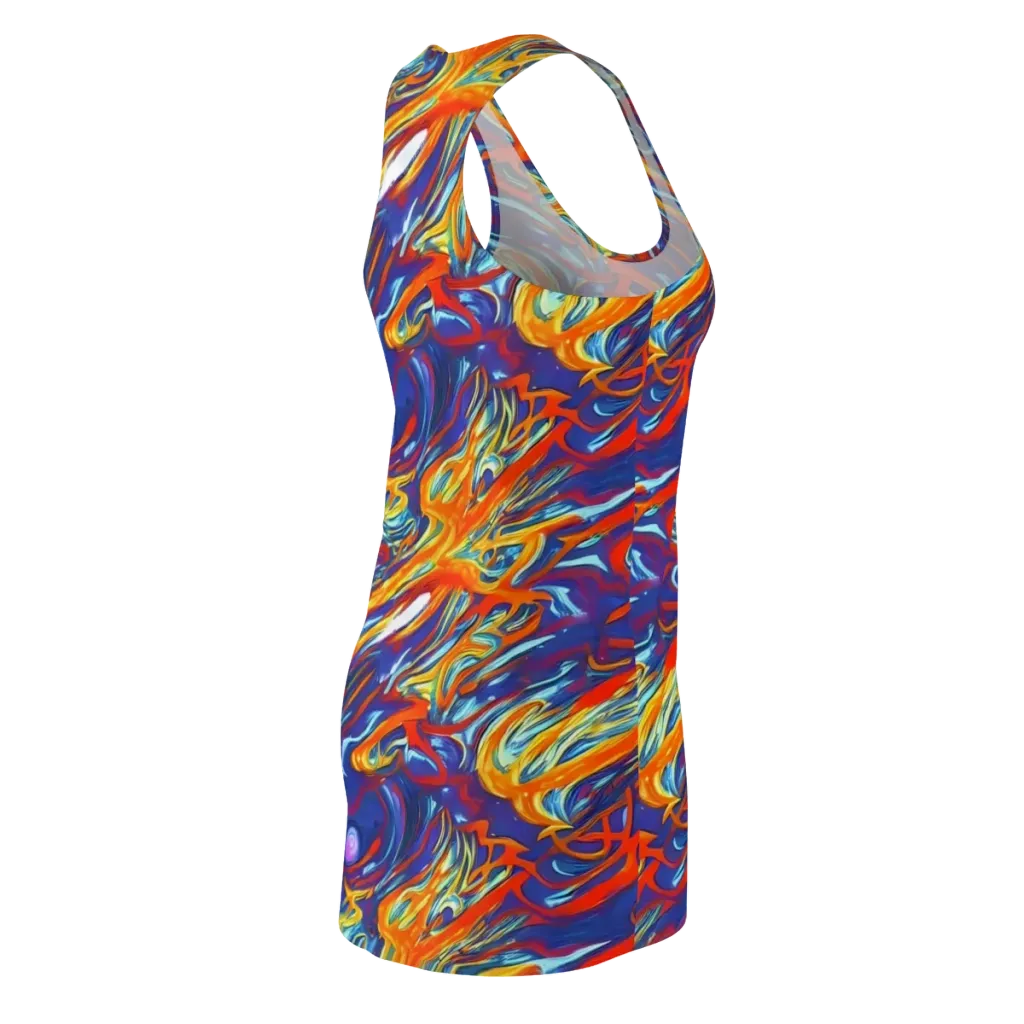Galactic Ember on Racerback Dress — Back Side