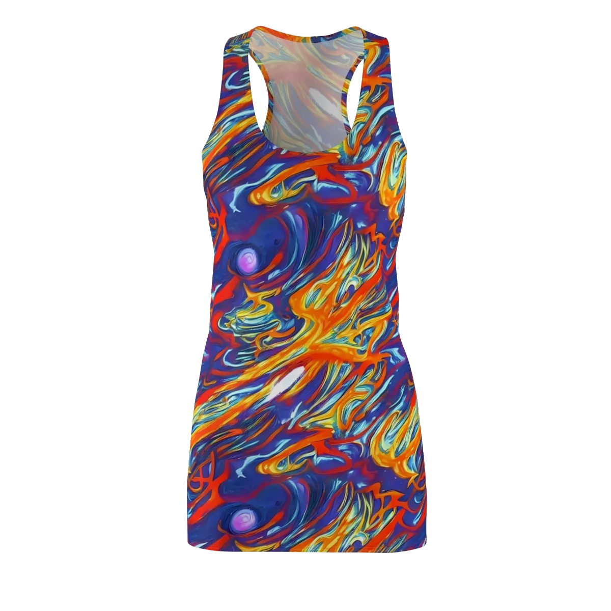 Galactic Ember on Racerback Dress — Front