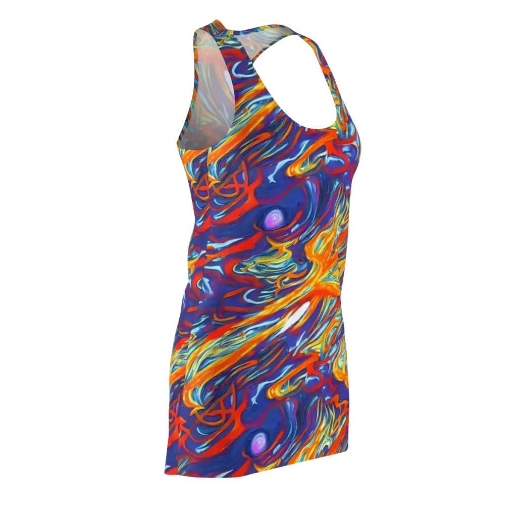 Galactic Ember on Racerback Dress — Front Side