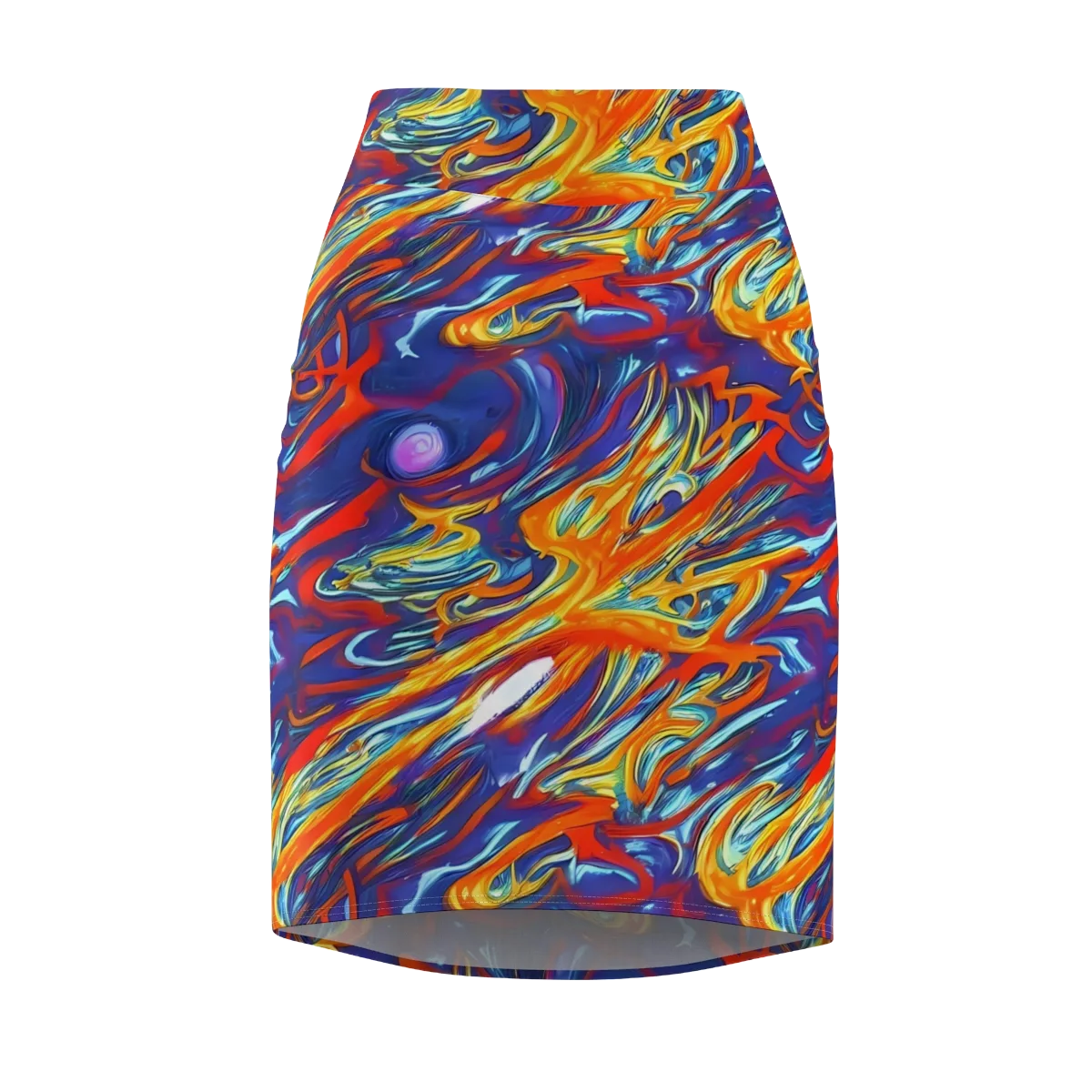 Galactic Ember on Pencil Skirt — Front