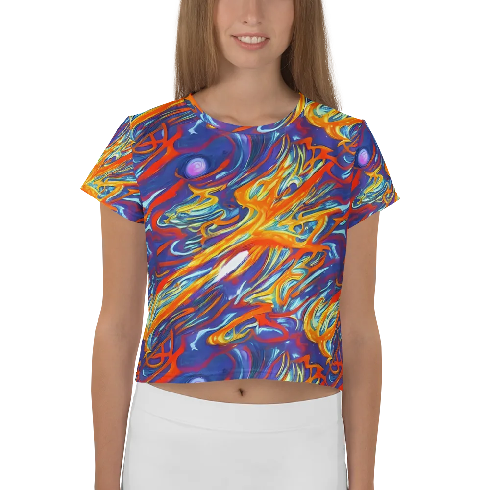 Galactic Ember on Crop Tee — Front