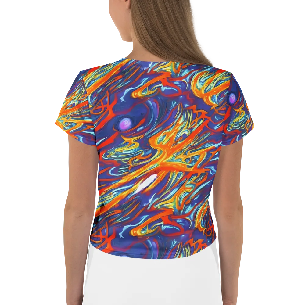 Galactic Ember on Crop Tee — Back