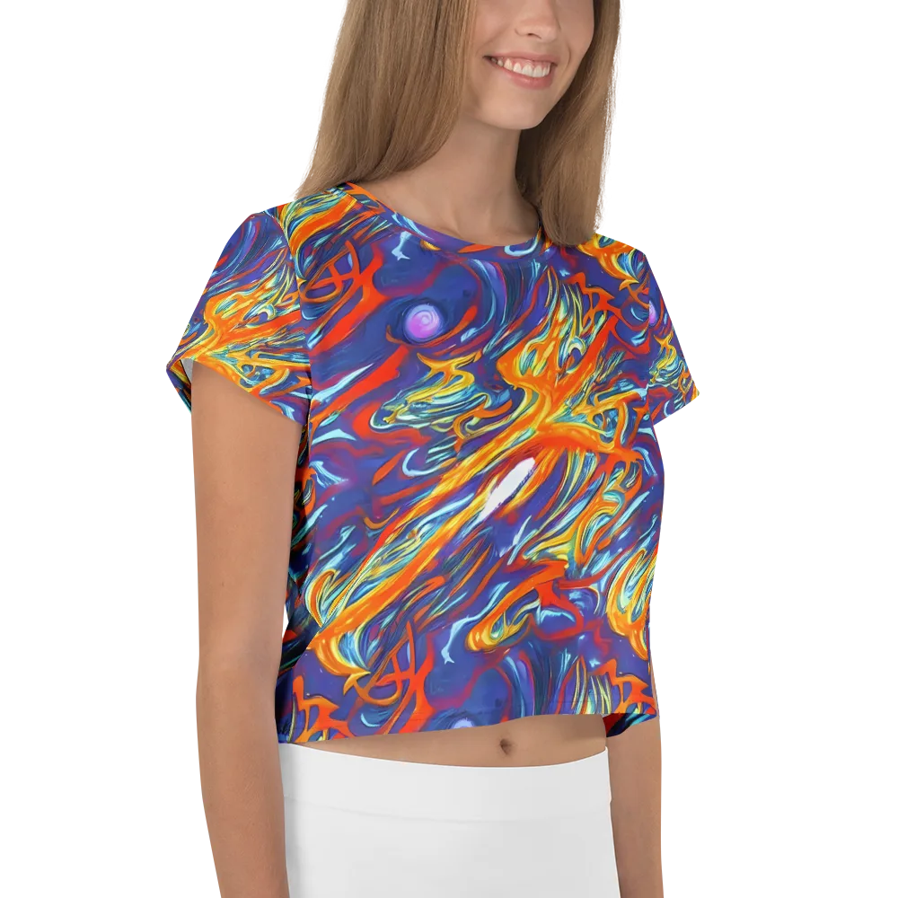 Galactic Ember on Crop Tee — Right