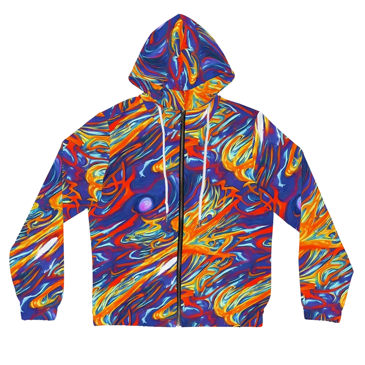 Galactic Ember on Women's Full-Zip Hoodie — Front