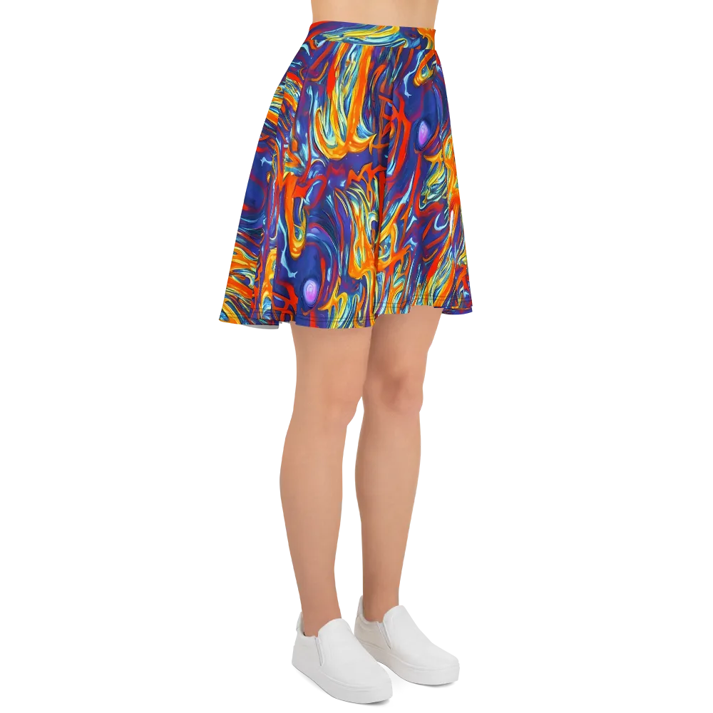 Galactic Ember on Skater Skirt — Right
