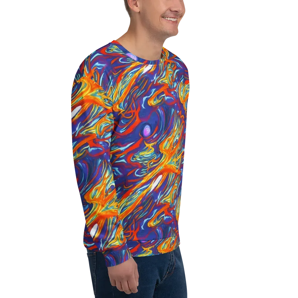 Galactic Ember on Sweatshirt — Right Front