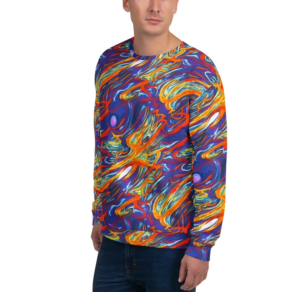 Galactic Ember on Sweatshirt — Left Front