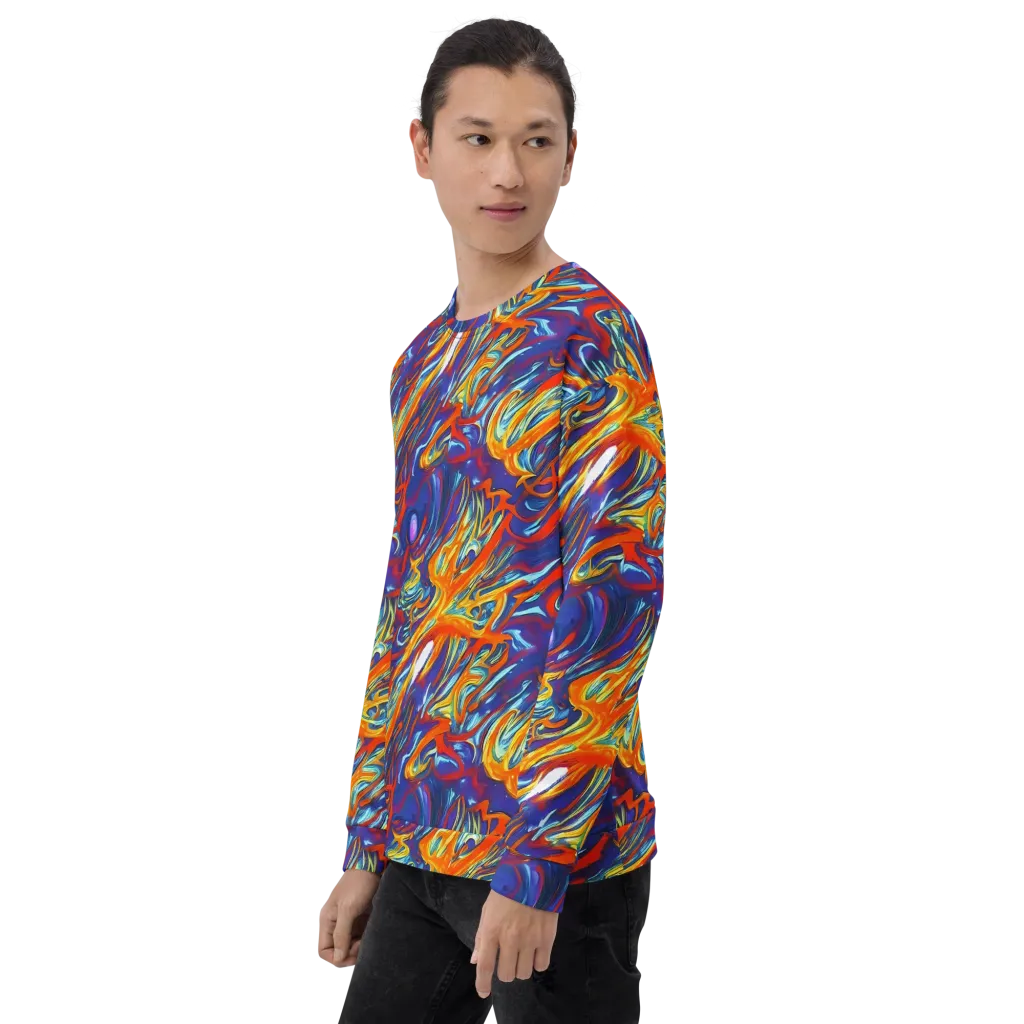 Galactic Ember on Sweatshirt — Left Front