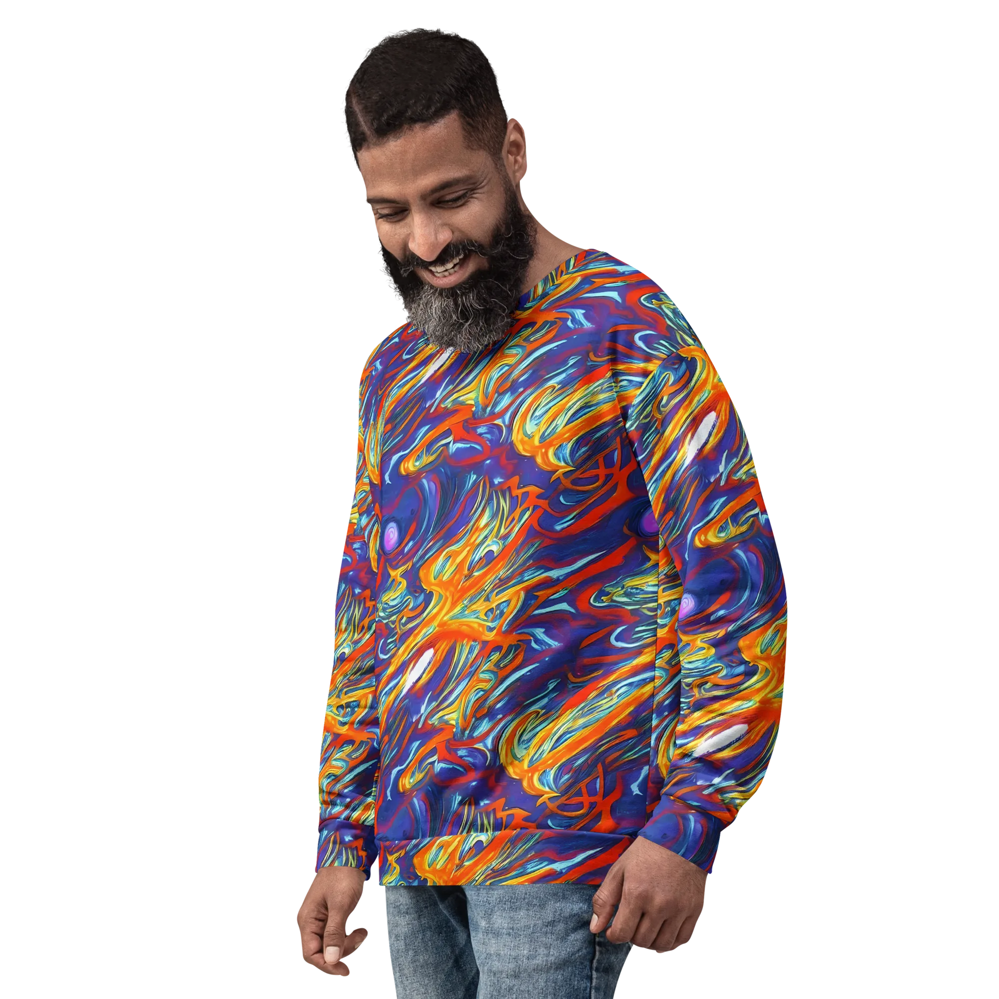 Galactic Ember on Sweatshirt — Left Front