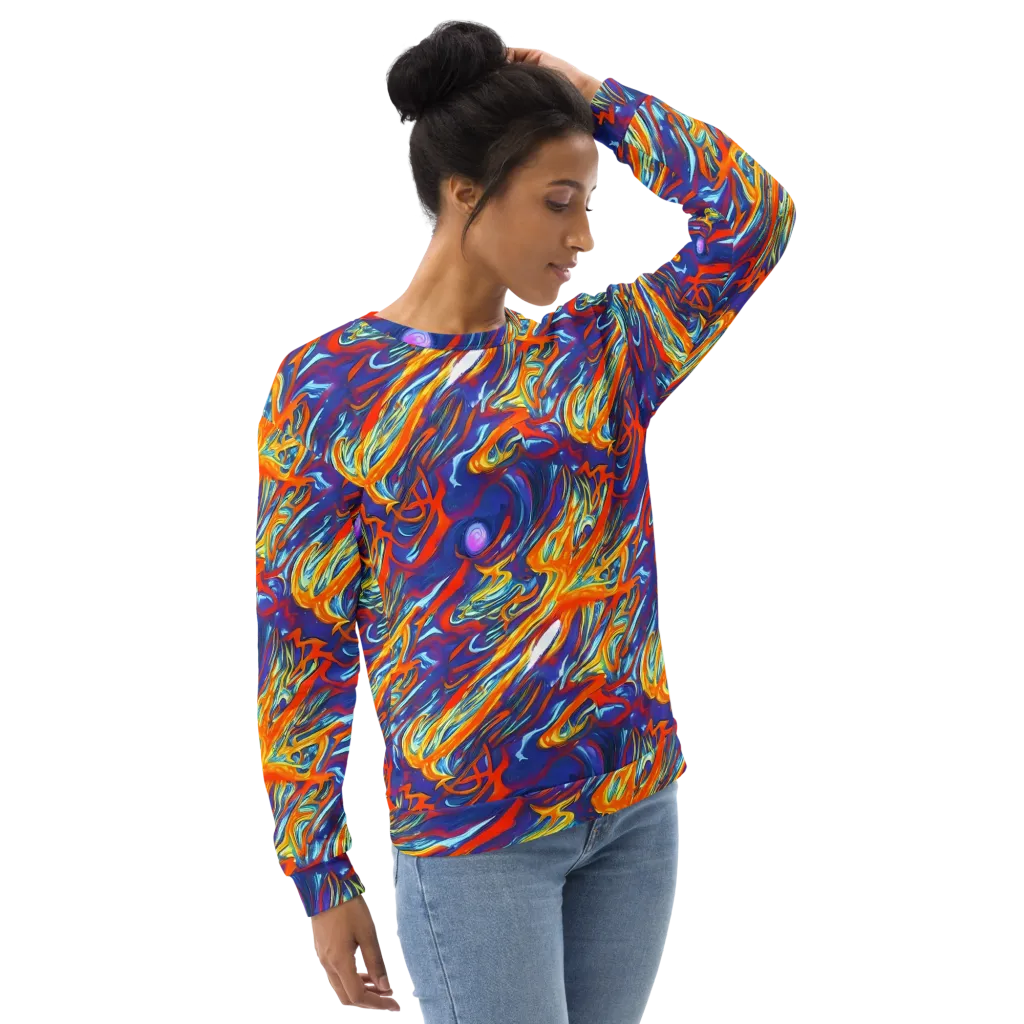 Galactic Ember on Sweatshirt — Right Front