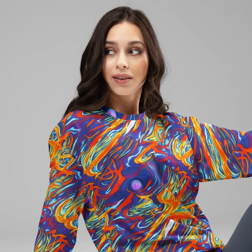 Galactic Ember on Sweatshirt — Right Front