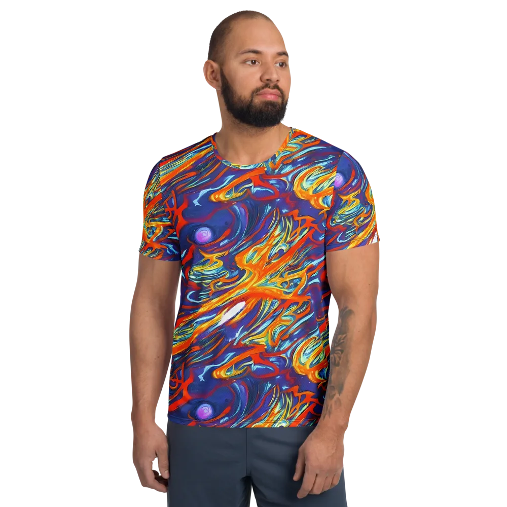 Galactic Ember on Men's Athletic T-Shirt — Front