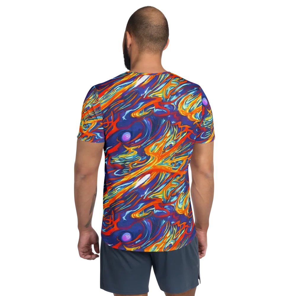 Galactic Ember on Men's Athletic T-Shirt — Back