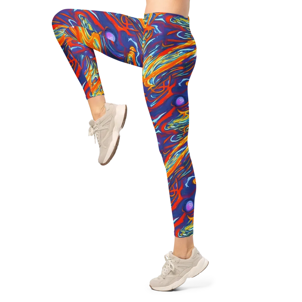 Galactic Ember on Leggings — Left