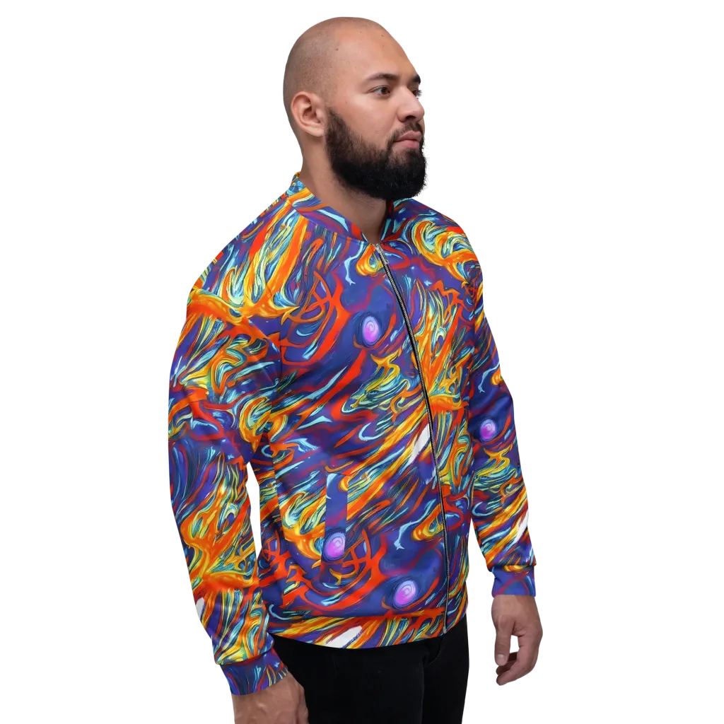 Galactic Ember on Bomber Jacket — Right