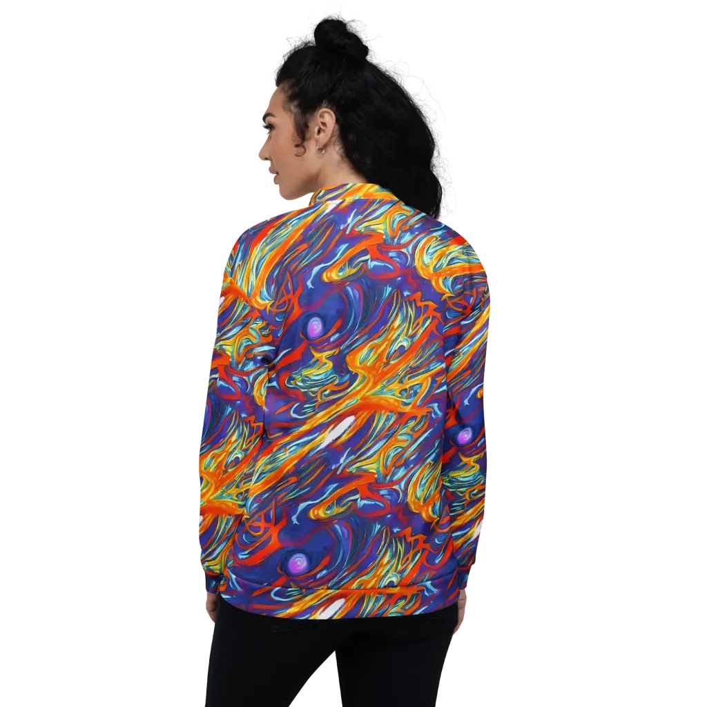 Galactic Ember on Bomber Jacket — Back