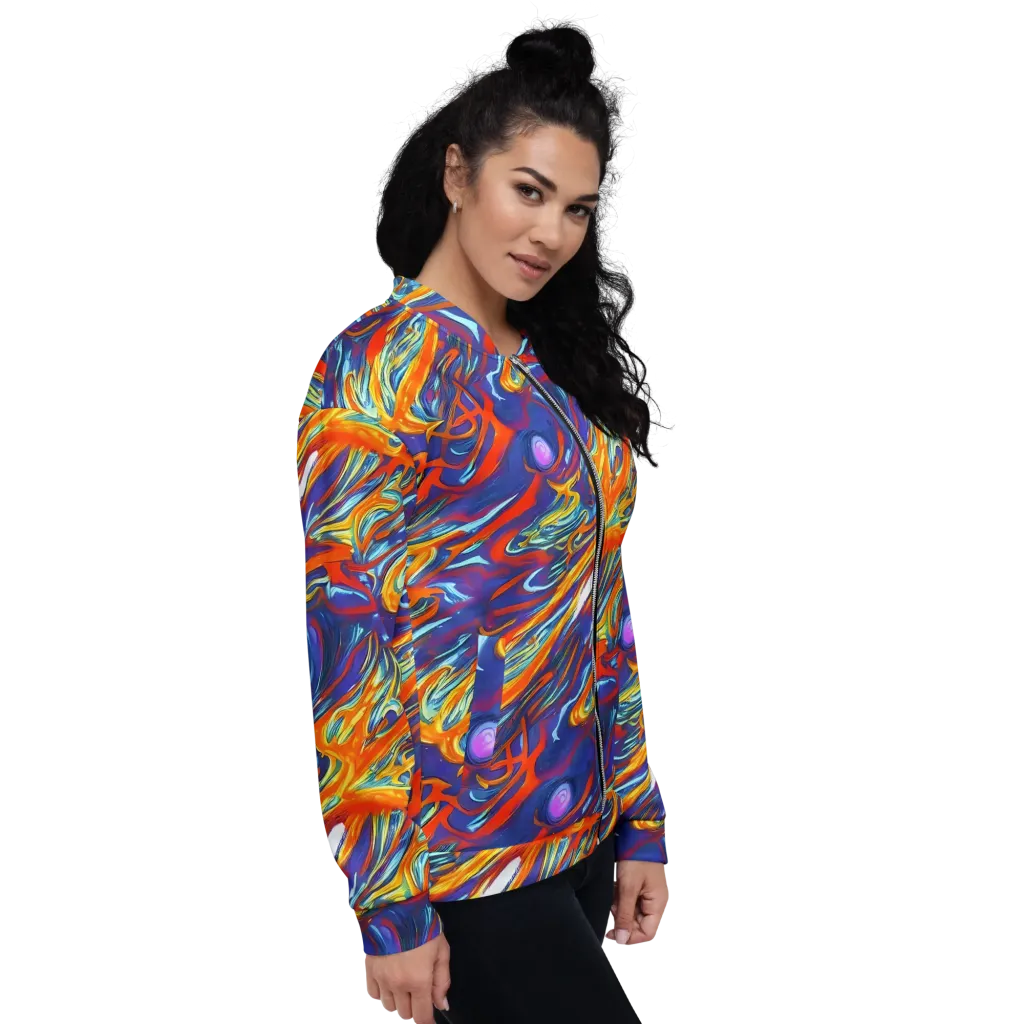 Galactic Ember on Bomber Jacket — Right