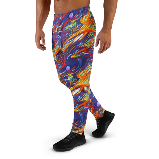 Galactic Ember on a Men's Joggers