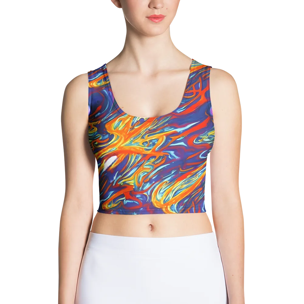 Galactic Ember on Crop Top — Front