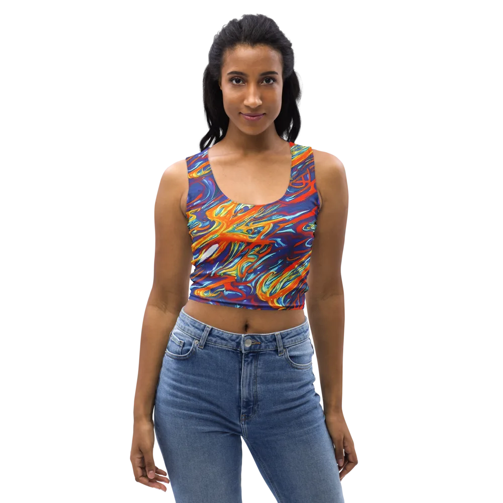 Galactic Ember on Crop Top — Front