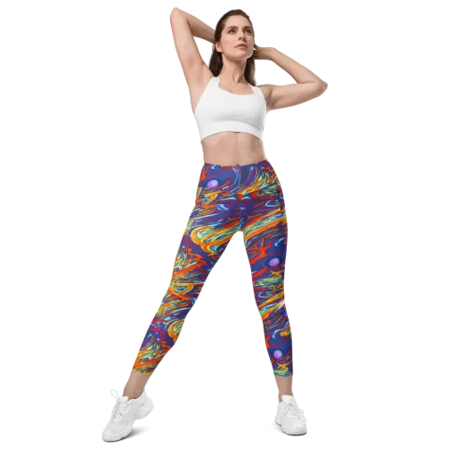 Galactic Ember on a Leggings with Pockets