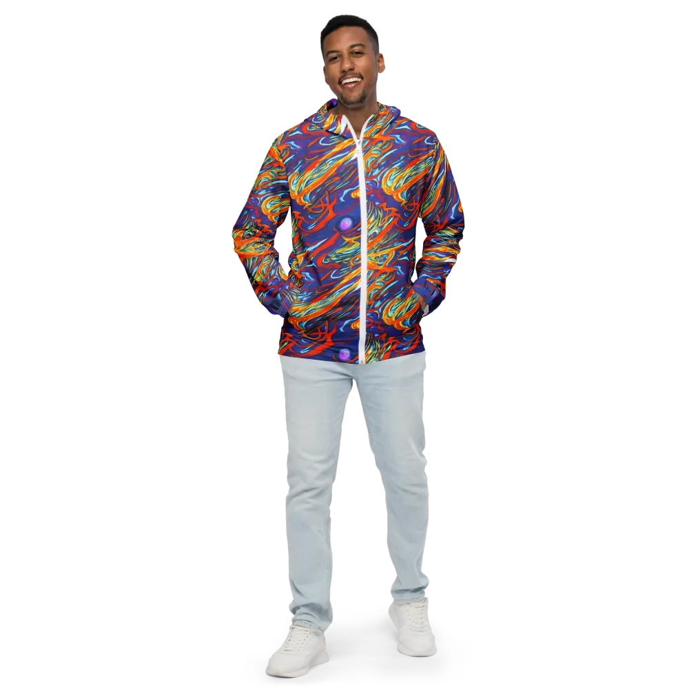 Galactic Ember on Men's Windbreaker — Front