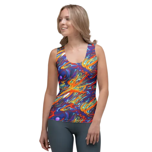 Galactic Ember on a Women's Tank Top