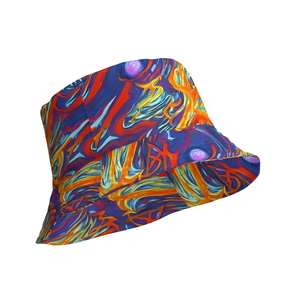 Galactic Ember on Reversible Bucket Hat — Product details Outside