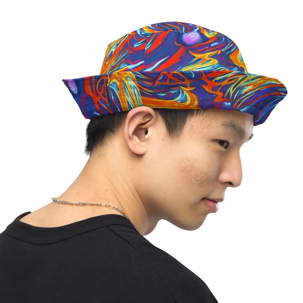 Galactic Ember on Reversible Bucket Hat — Right Outside
