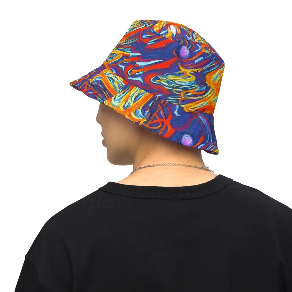 Galactic Ember on Reversible Bucket Hat — Back Inside