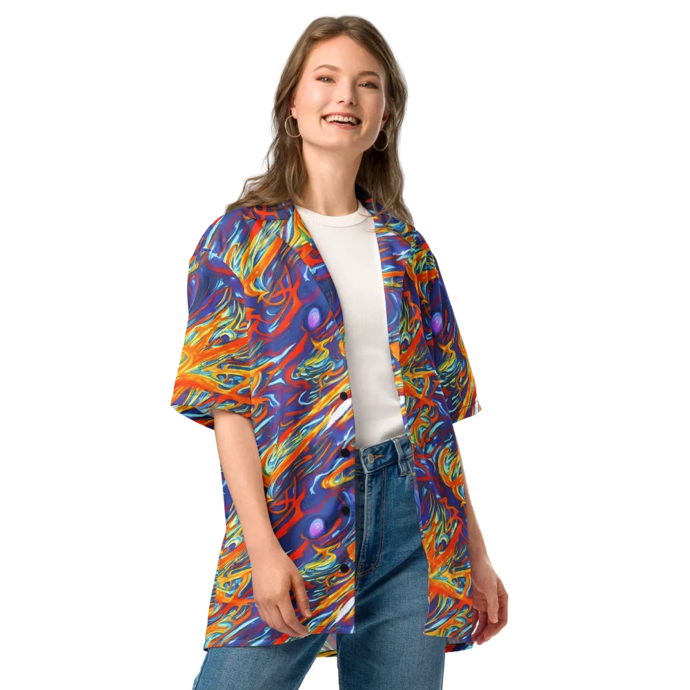 Galactic Ember on Button Shirt — Front