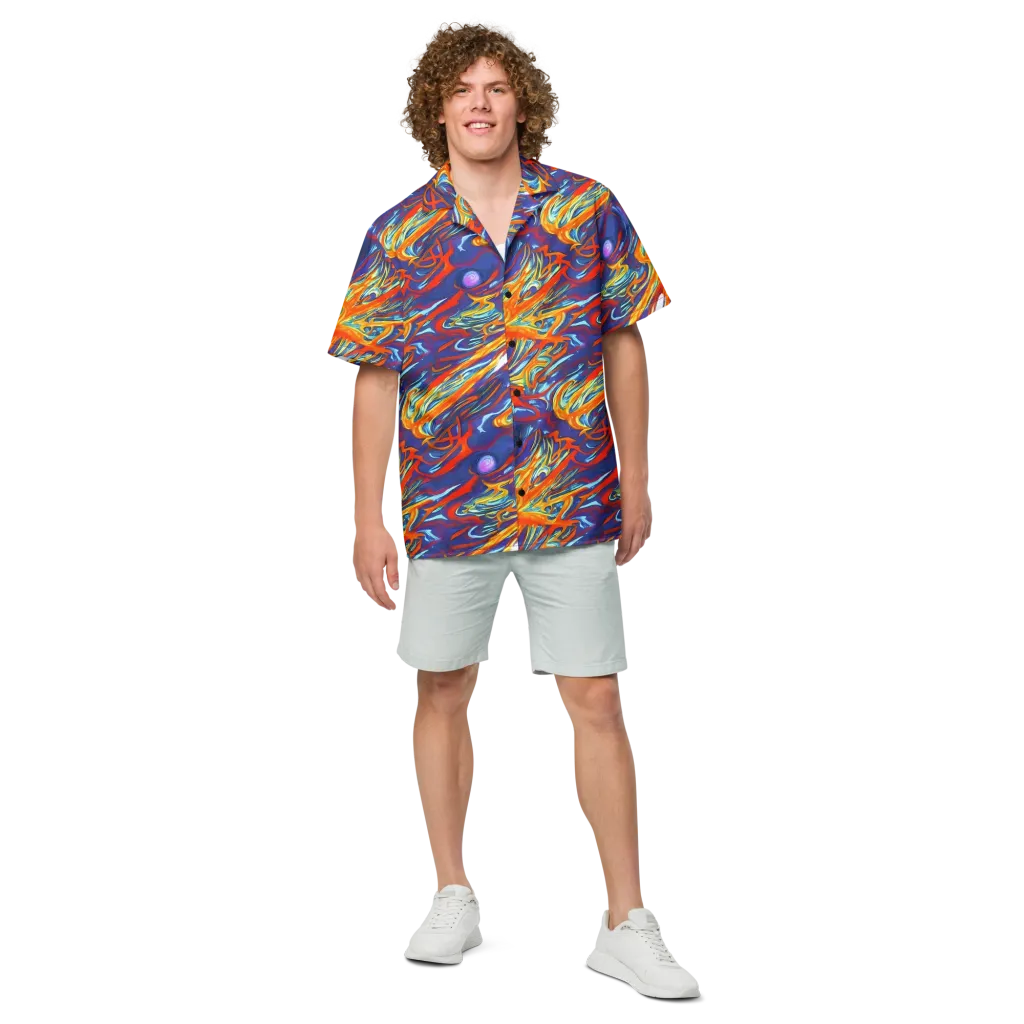 Galactic Ember on Button Shirt — Front