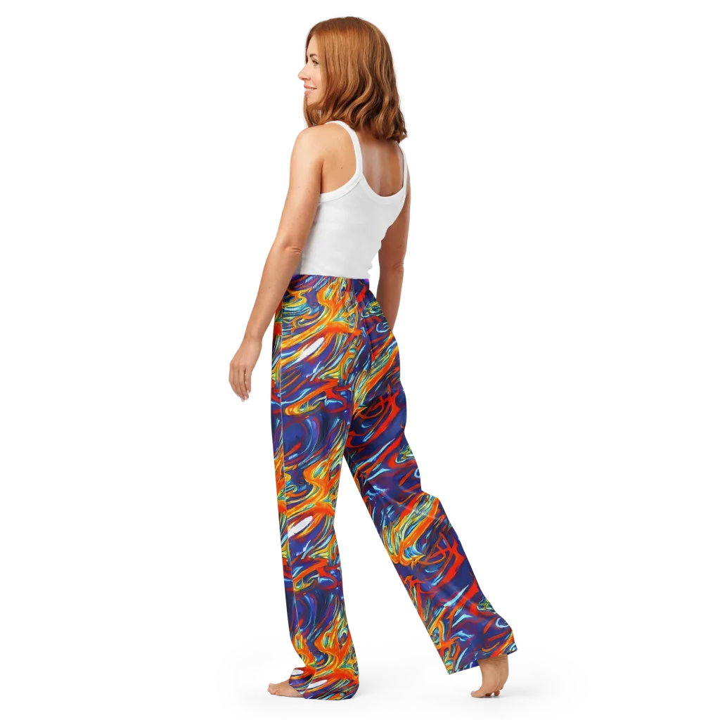 Galactic Ember on Women's Pajama Pants — Back